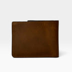 Billetera Hombre Cuero Vacuno Coñac Arizona con RFID