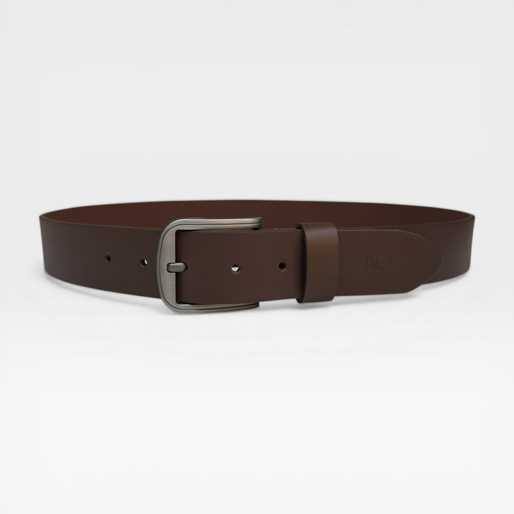 Cinturón Casual Estilo Vintage en Cuero Genuino para Hombre (4cm)
