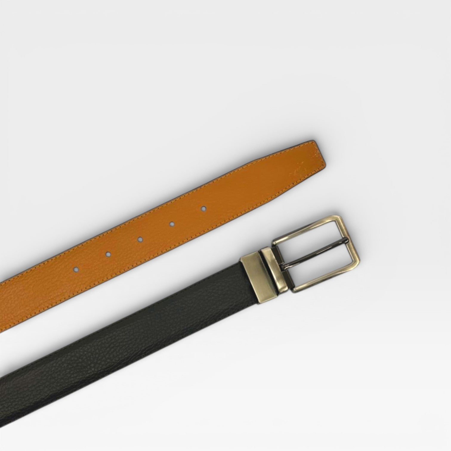 cinturón doble faz para hombre refined