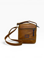 Bolso Manos Libres Cruzado en Cuero Genuino para Hombre — Diseño Minimalista