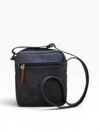 Bolso Manos Libres Cruzado en Cuero Genuino para Hombre — Diseño Minimalista