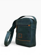 Bolso Manos Libres Cruzado en Cuero Genuino para Hombre — Diseño Minimalista