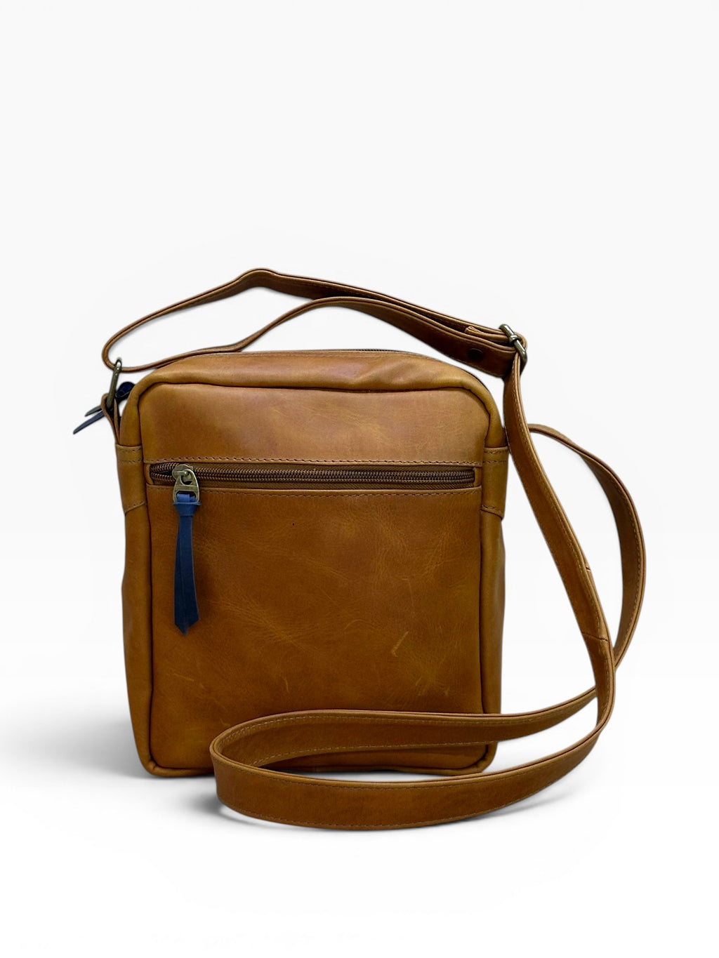 Bolso Manos Libres Cruzado en Cuero Genuino para Hombre — Diseño Minimalista