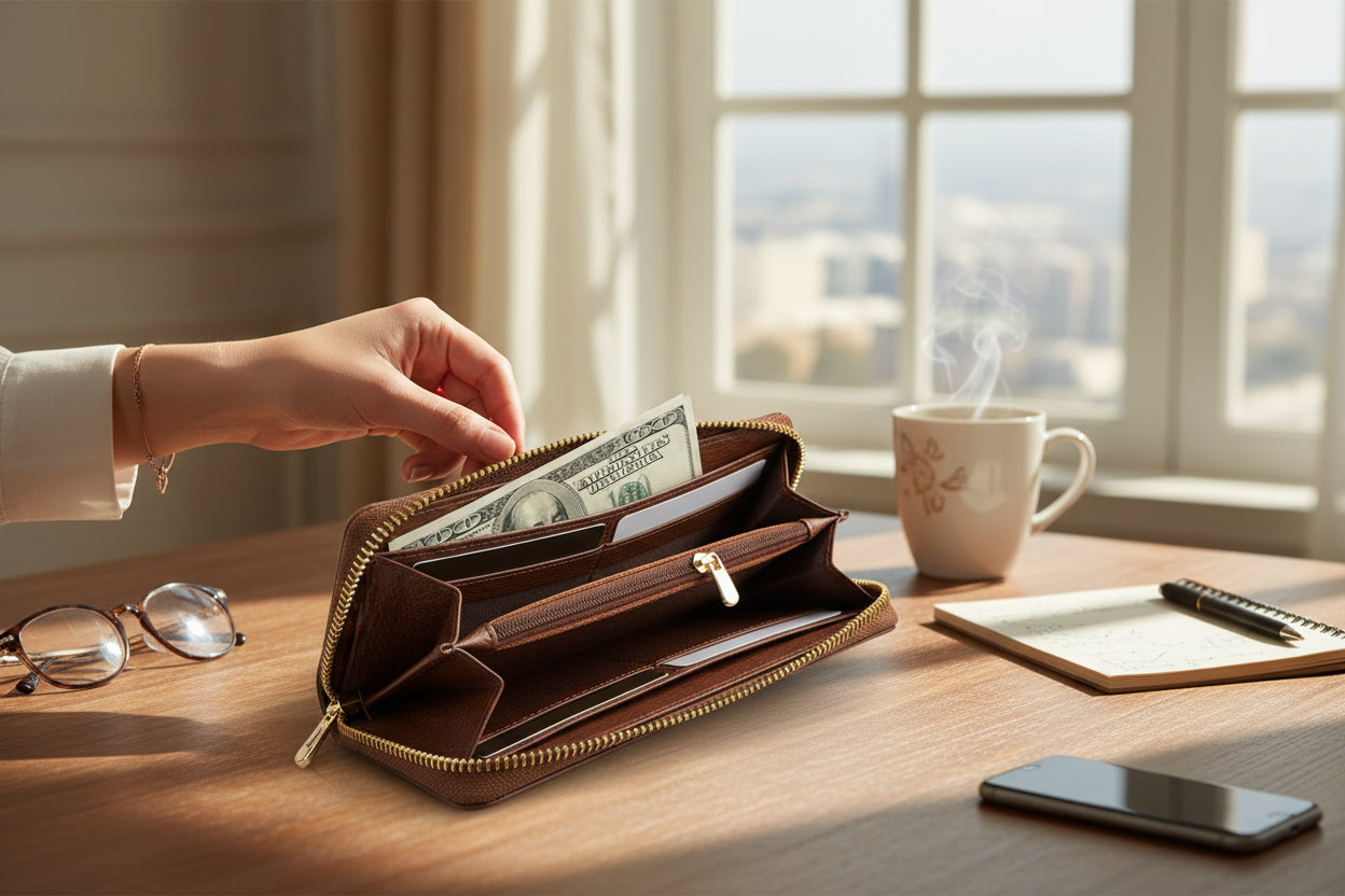 billetera para mujer masterly