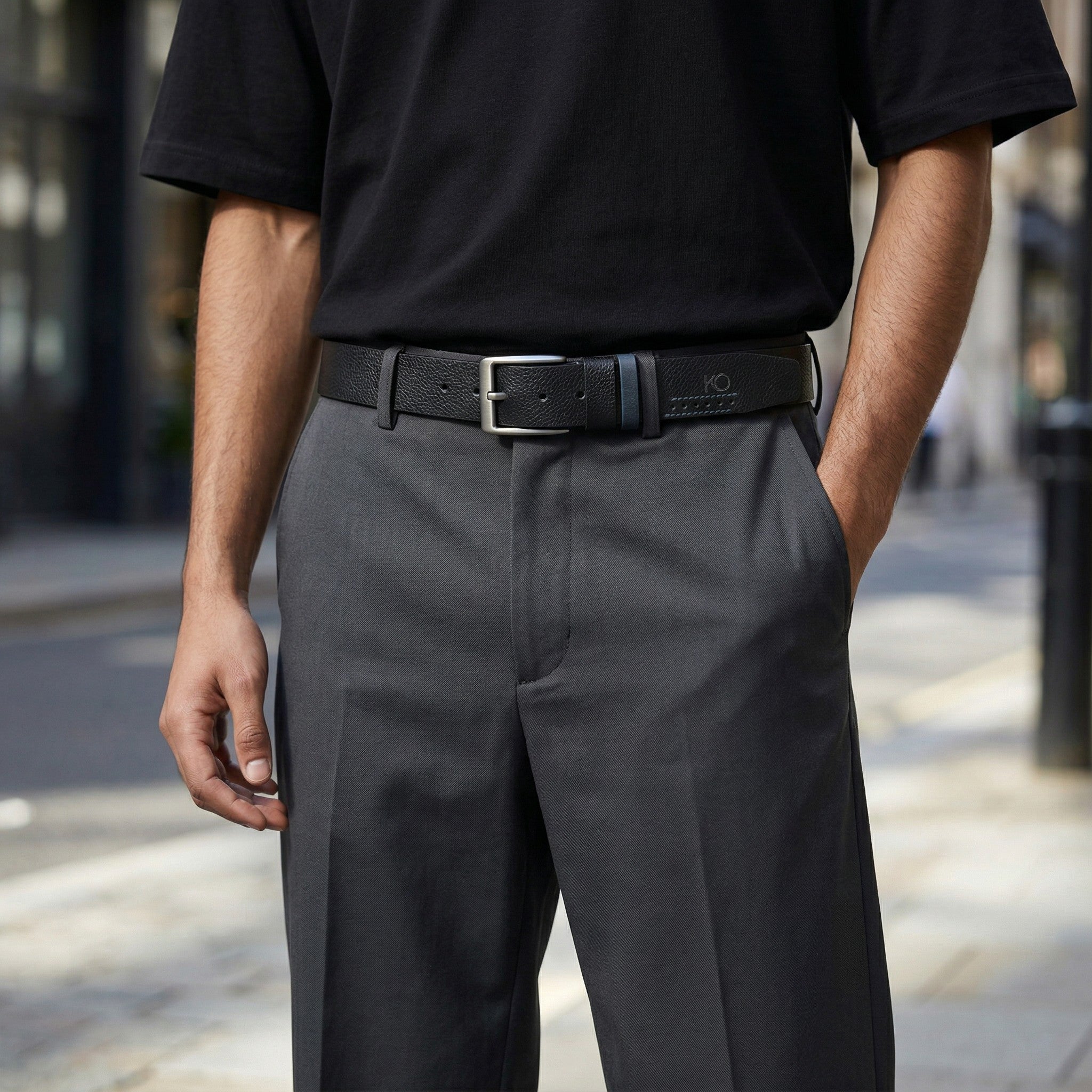 Cinturón Hombre "Stylish" – El Detalle de Autor en Cuero Legítimo "No es solo un cinturón, es la pieza que define tu estilo."