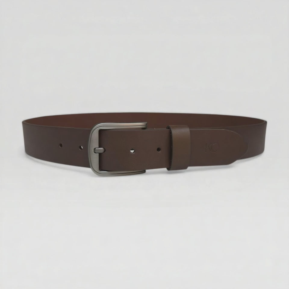 Cinturón Casual Estilo Vintage en Cuero Genuino para Hombre (4cm)