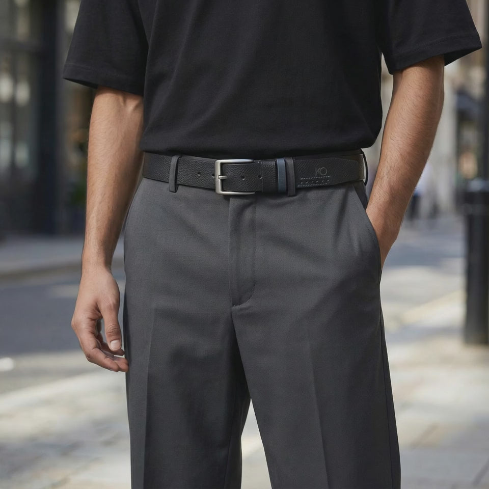 Cinturón Hombre "Stylish" – El Detalle de Autor en Cuero Legítimo "No es solo un cinturón, es la pieza que define tu estilo."