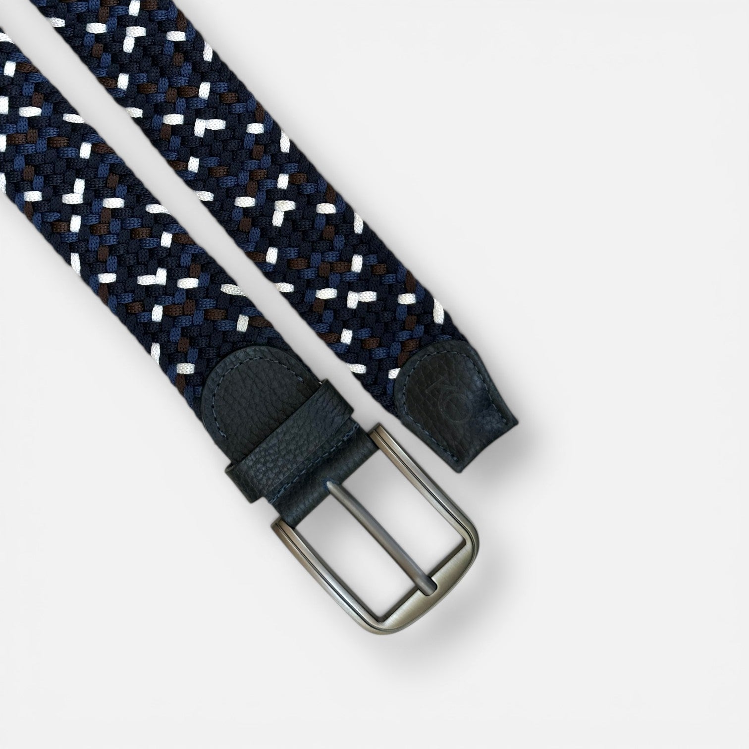 Cinturón Trenzado Elástico "Biarritz" – Detalle en Cuero Legítimo