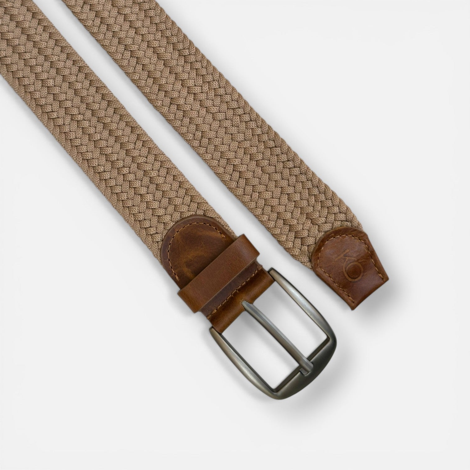 Cinturón Trenzado Elástico "Biarritz" – Detalle en Cuero Legítimo