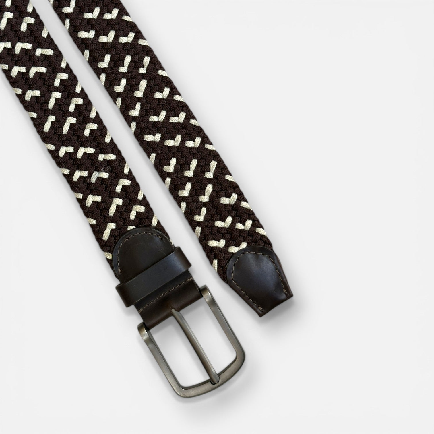 Cinturón Trenzado Elástico "Biarritz" – Detalle en Cuero Legítimo